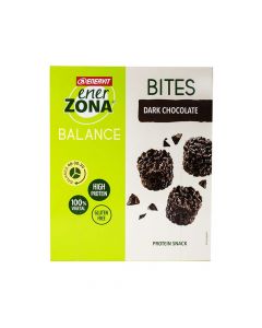 BITES Dark Chocolate | Snack di Soia al Cioccolato Fondente 5 Buste | ENERZONA