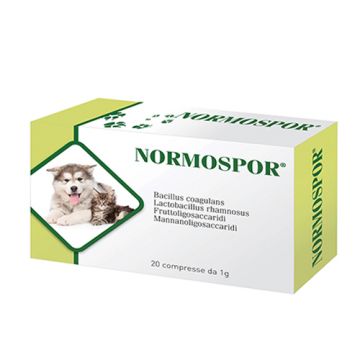 NORMOSPOR 20 compresse | Integratore flora intestinale | AURORA BIOFARMA