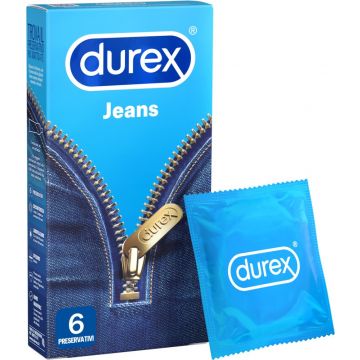 Jeans Easy-on 6 pezzi | Profilattici fit facilitato | DUREX