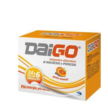 DaiGo Arancia 24+6 bustine | Integratore magnesio potassio | IBSA