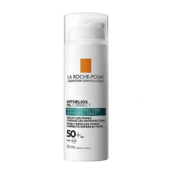 Anthelios Oil Correct 50 ml | Protezione solare quotidiana pelli grasse | La Roche Posay