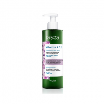 Shampoo Vitamin ACE 250 ml | Trattamento delicato capelli spenti | VICHY Dercos Nutrients